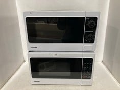 2 X TOSHIBA 20L DIGITAL SOLO MICROWAVE WHITE MODEL NO-MM-ENM20P(WH)