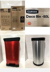 CURVER DECO BIN - 50L TO INCLUDE CURVER DECO BIN - 40L