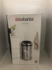 BRABANTIA TOUCH BIN 60 LITRE MATT STEEL RRP- £185