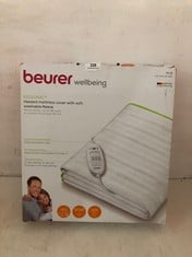 BEURER FULL SIZE DOUBLE ECOLOGIC+ HEATED MATTRESS COVER WITH SOFT WASHABLE FLEECE