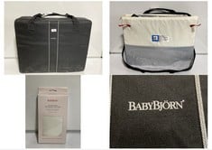 BABYBJORN TRAVEL COT WITH FITTED SHEET RRP- £220