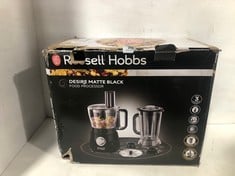 RUSSELL HOBBS DESIRE MATTE BLACK FOOD PROCESSOR