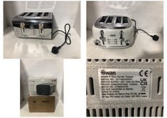 SWAN 4 SLICE TOASTER 1500W TO INCLUDE HADEN HERITAGE 4 SLICE TOASTER