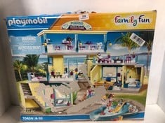 PLAYMOBIL FAMILY FUN 70434 PLAYMO BEACH HOTEL RRP- £109.99