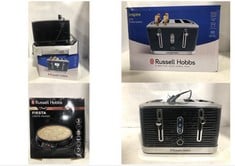 3 X ASSORTED ITEMS TO INCLUDE RUSSELL HOBBS INSPIRE 4-SLICE TOASTER