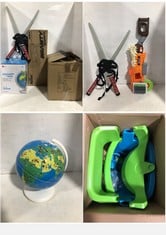 4 X ASSORTED KIDS TOYS TO INCLUDE SHIFU ORBOOT OUR EARTH INTERACTIVE GLOBE