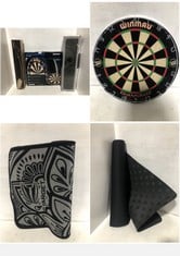 3 X ASSORTED ITEMS TO INCLUDE WINMAU DIAMOND PLUS DARTBOARD