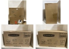 3 X ASSORTED STORAGE BOXES TO INCLUDE BANKERS BOX PROSTORE 85L