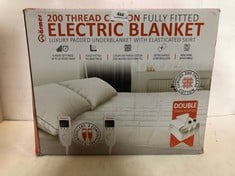 WARMER FULLY FITTED 200 THREAD COTTON ELECTRIC BLANKET DOUBLE