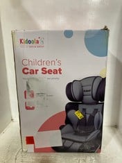 KIDOOLA CHILDRENS CAR SEAT WITH ADJUSTABLE STRAPS