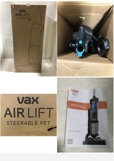 VAX AIRLIFT STEERABLE PET UPRIGHT VACUUM MODEL NO-UCPESHV1 RRP- £129.99