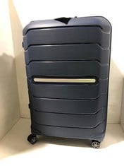 SAMSONITE FLUX TRAVEL CASE NAVY BLUE HARDSHELL SPINNER 75/28 RRP- £149