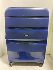 AMERICAN TOURISTER BON AIR TRAVEL CASE NAVY BLUE HARDSHELL MEDIUM/LARGE SPINNER RRP- £119.95