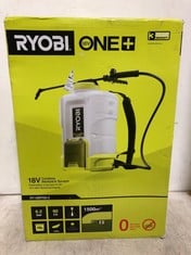 RYOBI ONE+ 18V CORDLESS BACKPACK SPRAYER RRP- £189.99