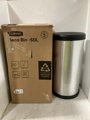 CURVER DECO BIN - 50L TO INCLUDE CURVER DECO BIN BLACK