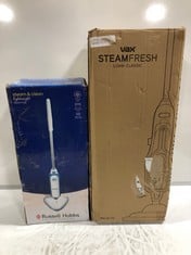 VAX STEAM FRESH COMBI CLASSIC MODEL NO-S86-SF-CC TO INCLUDE RUSSELL HOBBS STEAM & CLEAN LIGHTWEIGHT STEAM MOP MODEL NO-RHSM1001-G