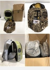 3 X ASSORTED PET ITEMS TO INCLUDE REALTREE MAX-5 5MM NEOPRENE VEST CAMO SIZE X-LARGE 27-31" CHEST