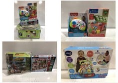 5 X ASSORTED KIDS TOYS TO INCLUDE VTECH BABY FIRST STEPS BABY WALKER