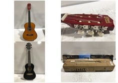 4 X ASSORTED MUSIC ITEMS TO INCLUDE TIGER MUSIC CHILDREN'S CLASSICAL SPANISH GUITAR