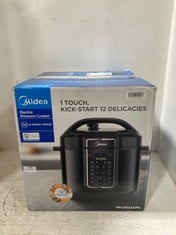 MIDEA 1 TOUCH KICK-START 12 DELICACIES ELECTRIC PRESSURE COOKER MPC802SAMK RRP- £109.99