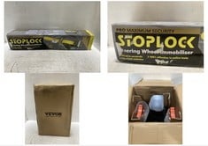 STOPLOCK PRO MAXIMUM SECURITY STEERING WHEEL IMMOBILISER TO INCLUDE VEVOR JACK STAND