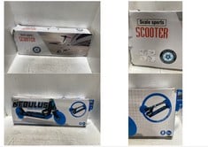 SCALE SPORTS SCOOTER D200MM BLACK TO INCLUDE OZBOZZ NEBULUS INLINE SCOOTER BLUE