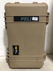 PELI 1510 CASE WITH 2 WHEELS DESERT TAN RRP- £275