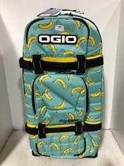 OGIO TR OG RIG 9800 BANANARAMA 22 TRAVEL BAG LIGHT BLUE/YELLOW RRP- £326