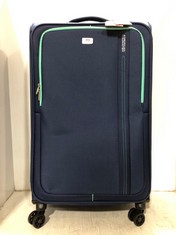 AMERICAN TOURISTER TRAVEL CASE DARK BLUE FABRIC MEDIUM/LARGE SPINNER RRP- £99