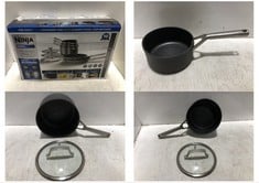 NINJA ZEROSTICK STACKABLE 5 PIECE PAN SET 16/18/20CM SAUCEPANS & 20/24CM FRYING PANS RRP- £250