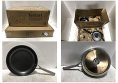 TEFAL 5PCS SET G6 ORIGINS MARBLE TO INCLUDE NINJA FOODI 28CM STAINLESS STEEL FRYING PAN