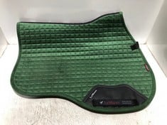 LE MIEUX BAMBOO SUEDE GP SQUARE - LC HUNTER GREEN LARGE SADDLE PAD