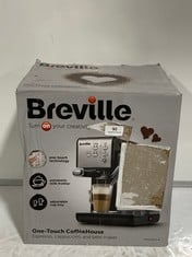 BREVILLE ONE TOUCH COFFEE HOUSE ESPRESSO CAPPUCCINO AND LATTE MAKER RRP- £219