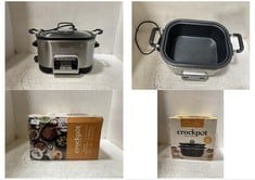 CROCKPOT MANUAL OVAL SLOW COOKER 6.5L TO INCLUDE CROCKPOT MULTI-COOKER 5.6L