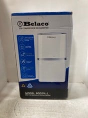 BELACO 20L COMPRESSOR DEHUMIDIFIER MODEL NO-BDD20L-1 RRP- £137