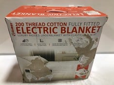 WARMER FULLY FITTED 200 THREAD COTTON ELECTRIC BLANKET KING SIZE