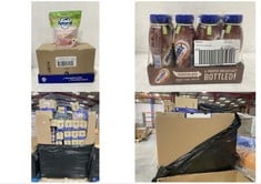 PALLET OF ASSORTED FOOD / DRINK TO INCLUDE APTAMIL ORGANIC BANANA AND STRAWBERRY PORRIDGE 4 X 180G - BBE: 07/2024 (ZONE 2) (COLLECTION ONLY)