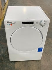 CANDY SMART FREESTANDING 9KG TUMBLE DRYER IN WHITE - MODEL NO. CSEV9DF-80 - RRP £279 (ZONE 1)