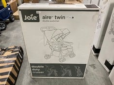 JOIE AIRE TWIN DOUBLE PUSHCHAIR IN DARK PEWTER - RRP £170 (ZONE 3)