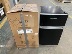 IGENIX 47 FREESTANDING UNDER COUNTER FRIDGE FREEZER IN BLACK - MODEL NO. IG347FFB - RRP £125 (ZONE 1)