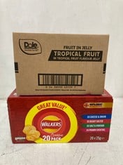 PALLET OF ASSORTED FOOD TO INCLUDE WALKER CLASSIC VARIETY BOX 20 X 25G - BBE: 07/2024 (ZONE 3)