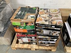 PALLET OF 6 X ASSORTED MICROWAVES TO INCLUDE RUSSELL HOBBS COMPACT DIGITAL MICROWAVE OVEN (ZONE 4)