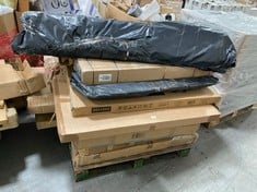 PALLET OF ASSORTED FURNITURE / PARTS TO INCLUDE VIDA DESIGNS LONGTON COMPUTER DESK (BOX 1/2, PART ONLY) (ZONE )