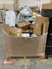 PALLET OF ASSORTED ITEMS TO INCLUDE KILNER GLASS STORAGE JAR WITH DISPENSING TAP TO INCLUDE STACKERS NAVY PEBBLE CLASSIC JEWELLERY BOX (ZONE 4)