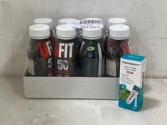 PALLET OF ASSORTED DRINKS / LIQUIDS / ITEMS TO INCLUDE UFIT PRO 50 CHOCOLATE FLAVOURED PROTEIN DRINK 8 X 500ML - BBE: 10/2024 (ZONE 4) (COLLECTION ONLY)