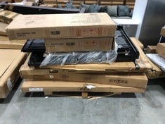 PALLET OF ASSORTED FURNITURE / PARTS TO INCLUDE VIDA DESIGNS LIBSON SINGLE OTTOMAN BED FRAME (BOX 3/3, PART ONLY)