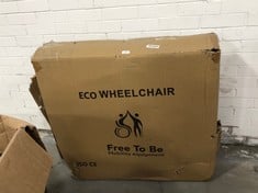 FREE TO BE ECO WHEELCHAIR IN BLACK - MODEL NO. BME4611B - RRP £120