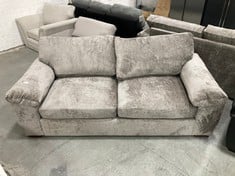 SALERNO STANDARD 3 SEATER SOFA IN TAUPE FABRIC - RRP £599