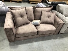 AVANTI 2 SEATER SOFA IN CHOCOLATE VELVET - RRP £749