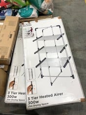 2 X BLACK AND DECKER 3 TIER HEATED AIRER 300W - MODEL NO. BXAR0005GB - TOTAL LOT RRP £318 (ZONE 7)